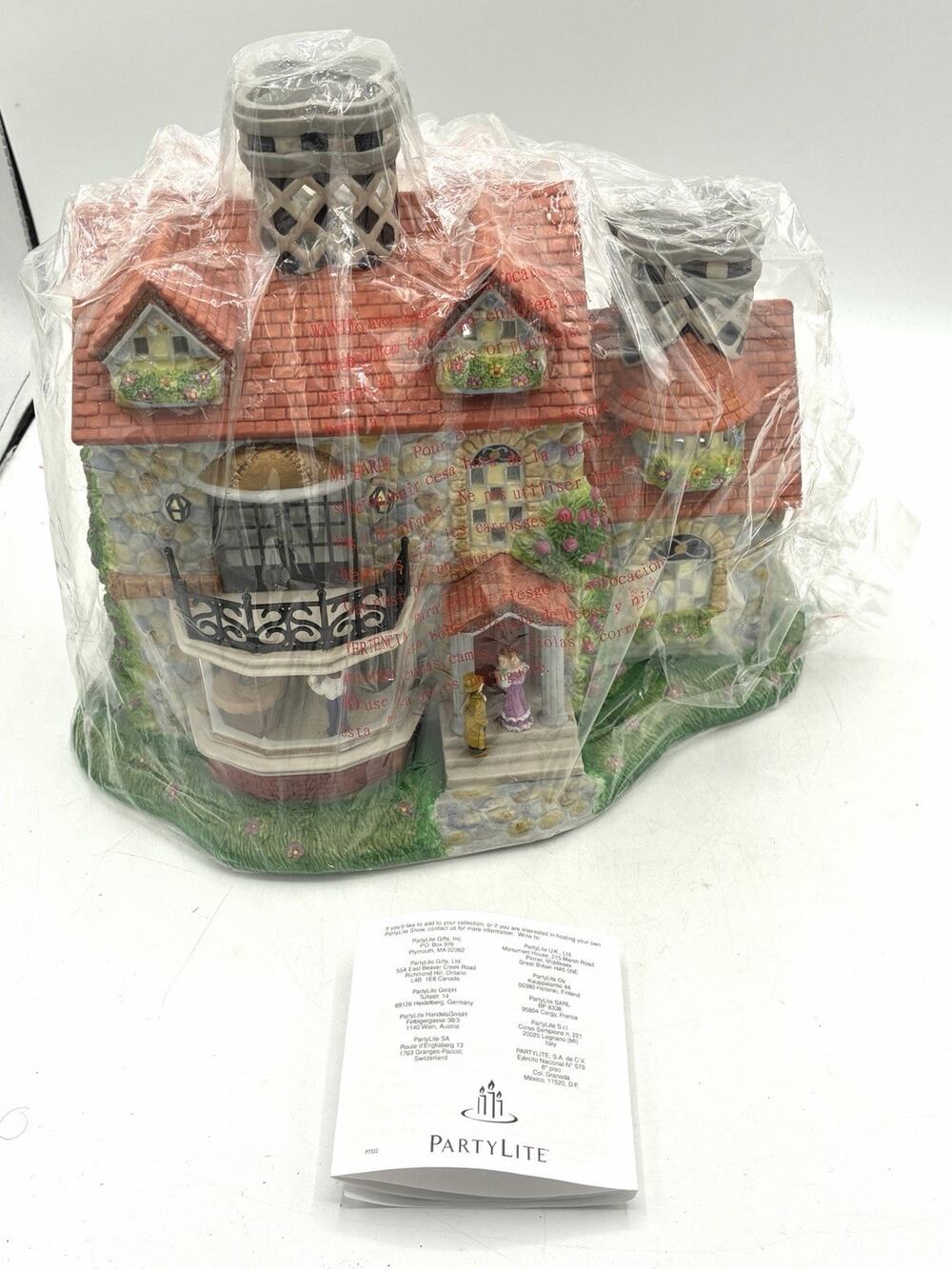 PartyLite P7322 Bristol House Olde World Village Tealight Holder NOS Box